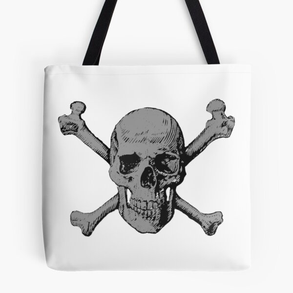Item preview, Classic Skull and XBones Image In Grey designed and sold by Abstract65.