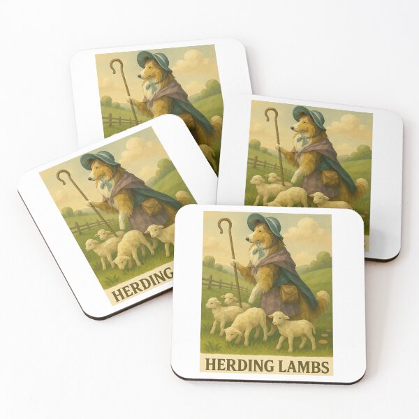 Item preview, Bo Peep Collie – Herding Lambs in Pastoral Costume designed and sold by GeoWild Designs.
