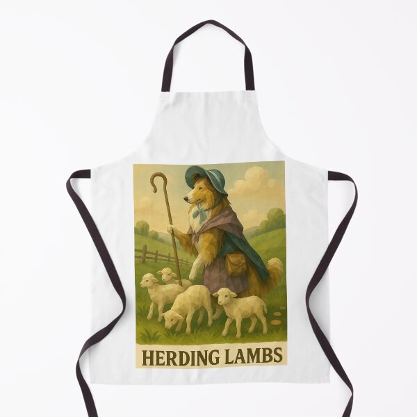 Item preview, Bo Peep Collie – Herding Lambs in Pastoral Costume designed and sold by GeoWild Designs.