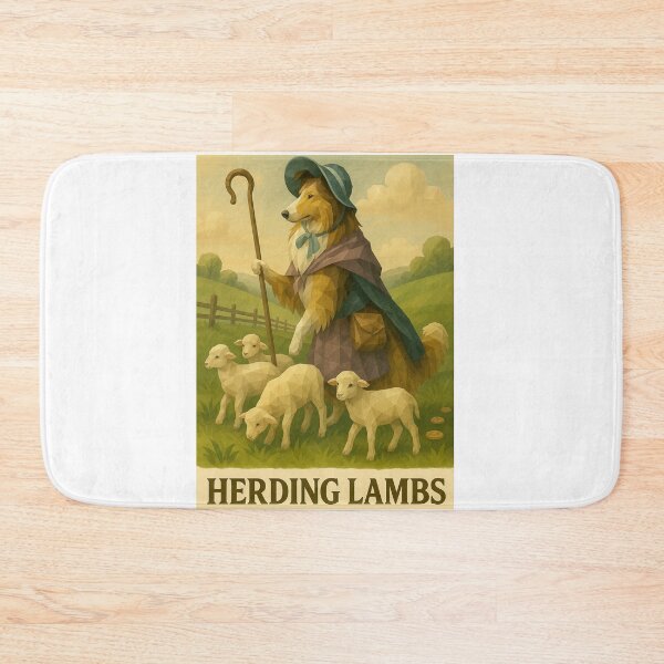 Item preview, Bo Peep Collie – Herding Lambs in Pastoral Costume designed and sold by GeoWild Designs.
