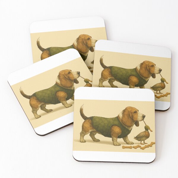 Item preview, Biscuit Tracker – Basset Hound Hunting for Snacks designed and sold by GeoWild Designs.