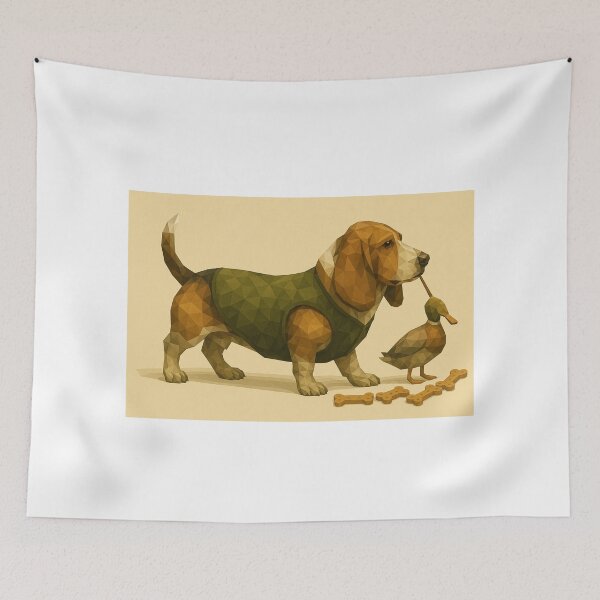 Item preview, Biscuit Tracker – Basset Hound Hunting for Snacks designed and sold by GeoWild Designs.
