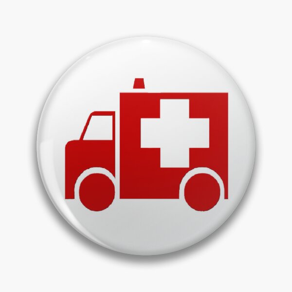 Item preview, First Aid Red Ambulance Square Logo designed and sold by Abstract65.