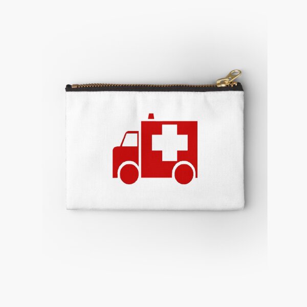 Item preview, First Aid Red Ambulance Square Logo designed and sold by Abstract65.