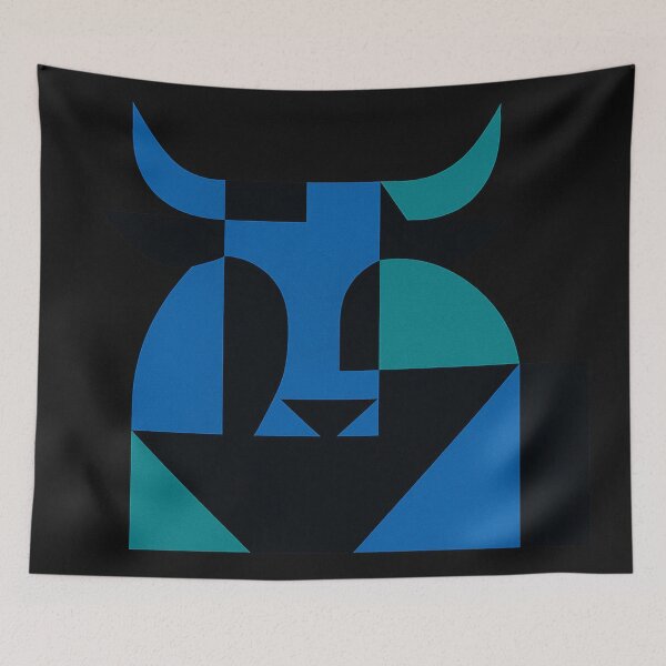 Item preview, Taurus zodiac sign in dark geometry designed and sold by Sigtrix.