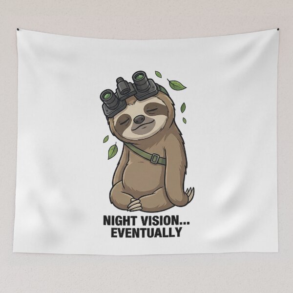 Item preview, Funny Sloth Night Vision Goggles Eventually designed and sold by k3rstman1.