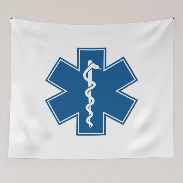 Item preview, First Aid Blue Serpent Star Logo designed and sold by Abstract65.