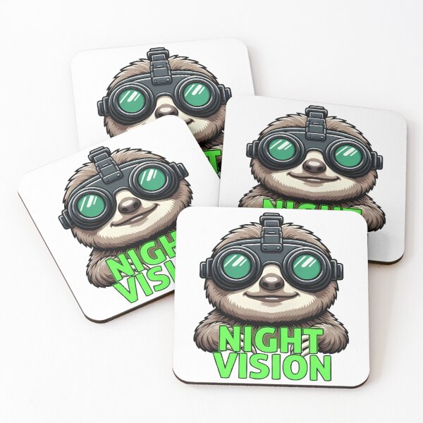 Item preview, Cute Sloth Night Vision Goggles Funny Animal designed and sold by k3rstman1.