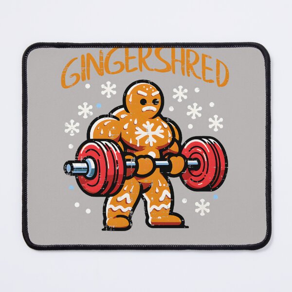 Item preview, Christmas Gym Gingerbread Gingershred Xmas Workout Men Women designed and sold by GreggRoss.