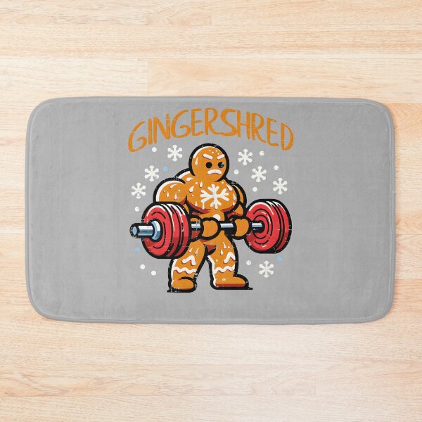 Item preview, Christmas Gym Gingerbread Gingershred Xmas Workout Men Women designed and sold by GreggRoss.