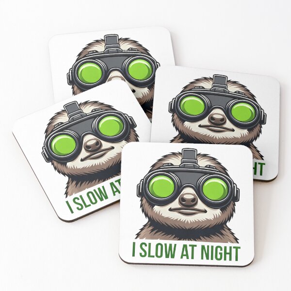 Item preview, Funny Sloth Night Vision Goggles I Slow At designed and sold by k3rstman1.