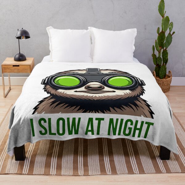 Aperçu de l'œuvre Lunettes de vision nocturne paresseuses amusantes Je ralentis créée et vendue par k3rstman1.