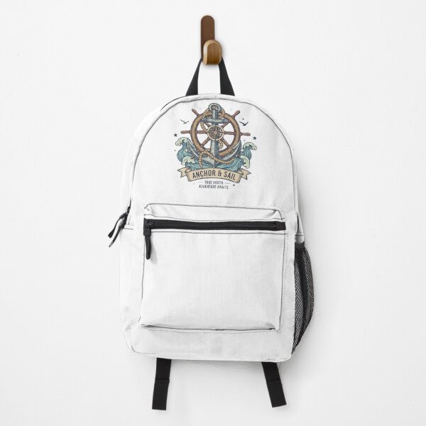 Item preview, Anchor & Sail – Nautical Adventure Emblem designed and sold by Dogandesighn.