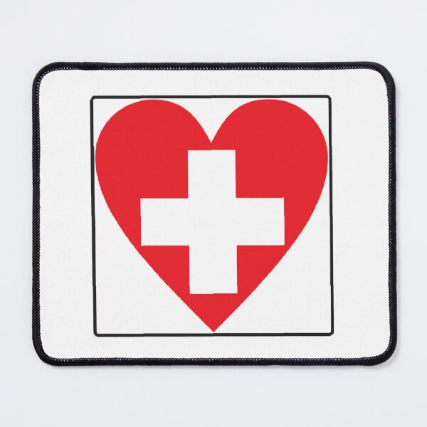 Item preview, Red Heart White Cross Logo designed and sold by Abstract65.