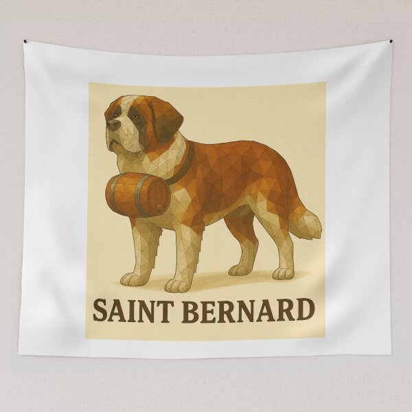 Item preview, Saint Bernard – Alpine Rescue Legend designed and sold by GeoWild Designs.
