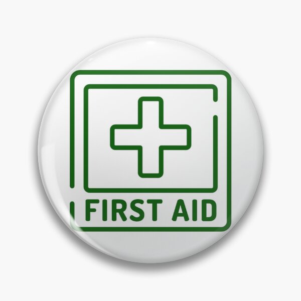 Item preview, First Aid Green Line Square Logo designed and sold by Abstract65.