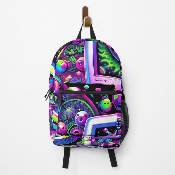 Artikelvorschau, Y2K-Ästhetik, Alien-Retro-Computer-Neonkunst entworfen und verkauft von oynipshop.