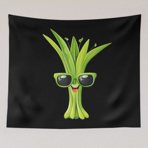 Item preview, Funny Vegetable Leek Face With Sunglasses designed and sold by DanaKathe.