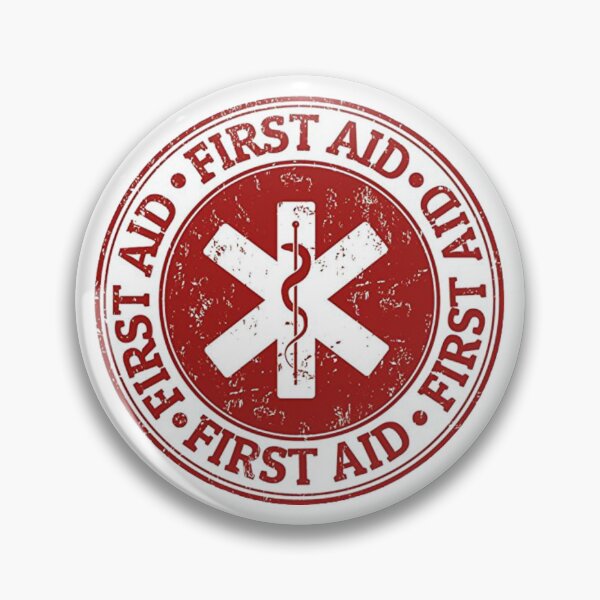 Item preview, First Aid Distressed Red Serpent Star Logo designed and sold by Abstract65.
