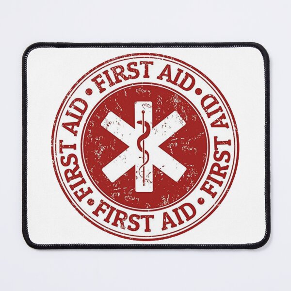 Item preview, First Aid Distressed Red Serpent Star Logo designed and sold by Abstract65.