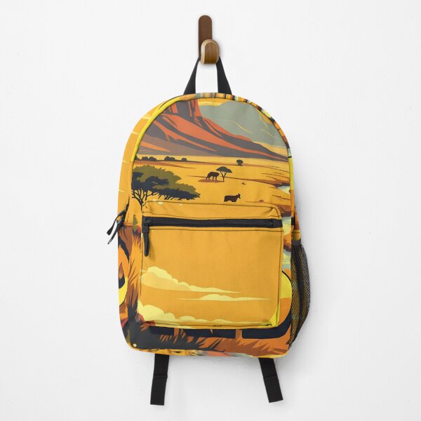 Item preview, Kidepo Valley, Uganda: Vintage-Style Painterly Travel Poster designed and sold by LSVart.