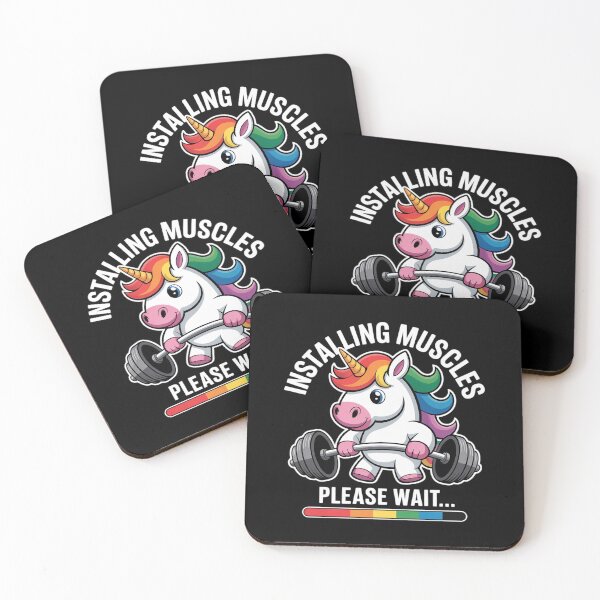 Item preview, Unicorn Gym Workout Installing Muscles Fitness Girl Unicorn designed and sold by RsFilsingerArt.