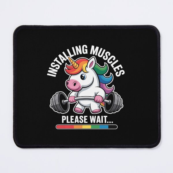 Item preview, Unicorn Gym Workout Installing Muscles Fitness Girl Unicorn designed and sold by RsFilsingerArt.
