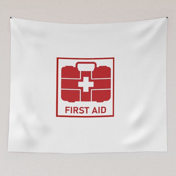 Item preview, Red First Aid Case White Cross Logo designed and sold by Abstract65.