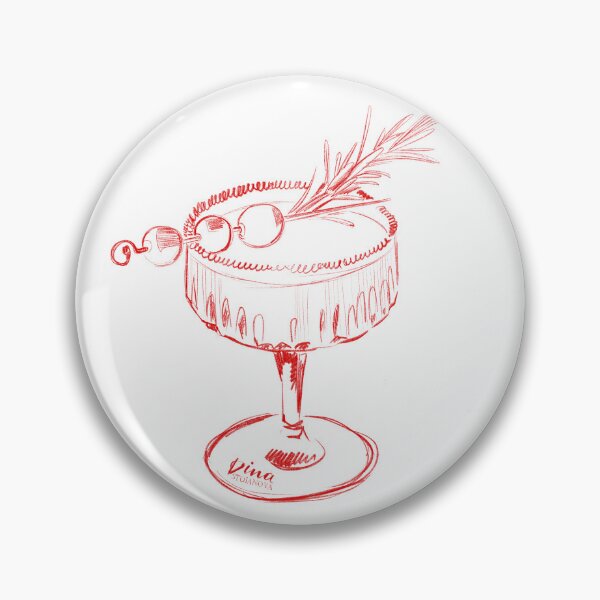 Item preview, Cocktail Pink Holiday Illustration by Dina Stoianova designed and sold by Dina Stoianova.