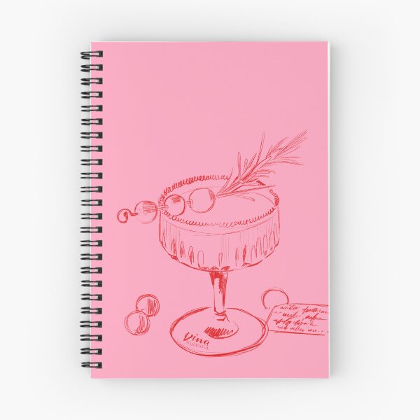 Item preview, Cocktail Pink Holiday Illustration by Dina Stoianova designed and sold by Dina Stoianova.