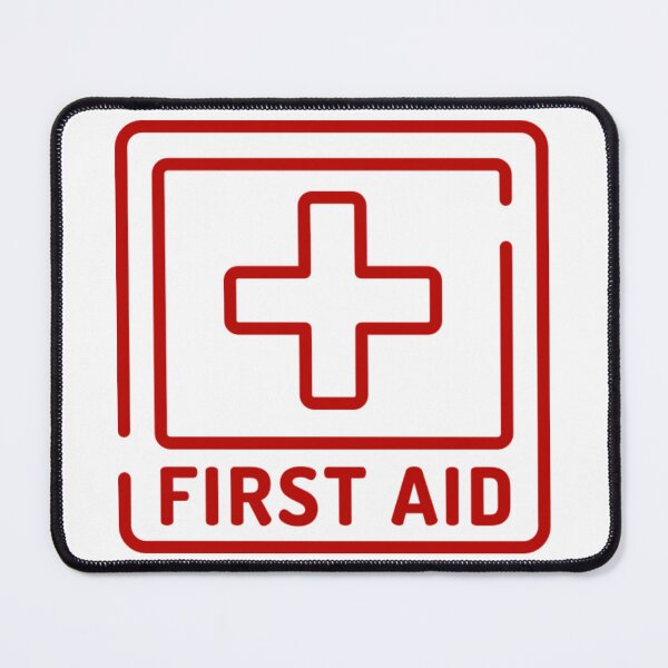 Item preview, First Aid Red Line Square Logo designed and sold by Abstract65.