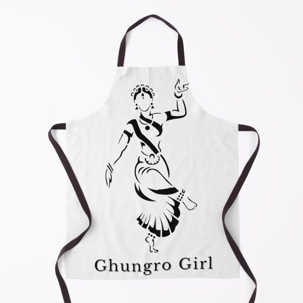 Item preview, Ghungro Girl - Dynamic Indian Classical Dancer Silhouette designed and sold by Designnari.