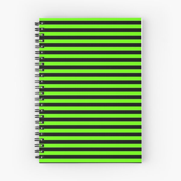 Item preview, Bright Green and Black Horizontal Stripes designed and sold by ColorPatterns.