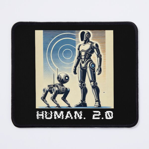 Item preview, humanoid robot art designed and sold by TEEJAMBOREE.