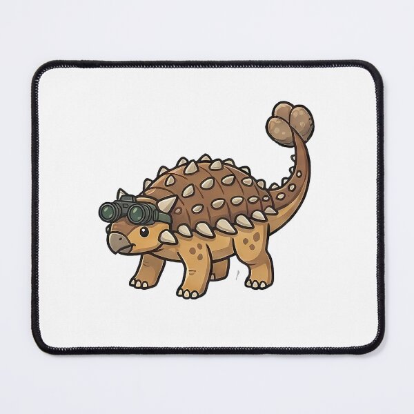 Item preview, Cute Ankylosaurus Dinosaur Wearing Binoculars Explorer designed and sold by k3rstman1.