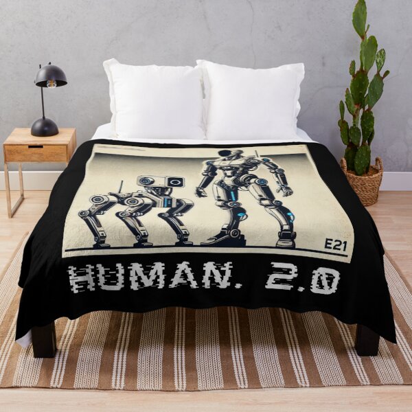 Item preview, humanoid robot art designed and sold by TEEJAMBOREE.