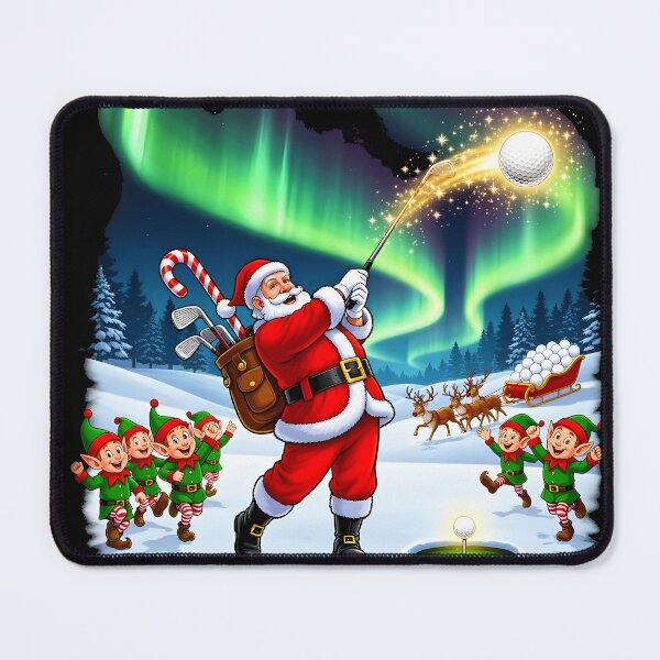 Item preview, Christmas Golf Santa’s Hole-in-One Celebration designed and sold by Uglyandcute.
