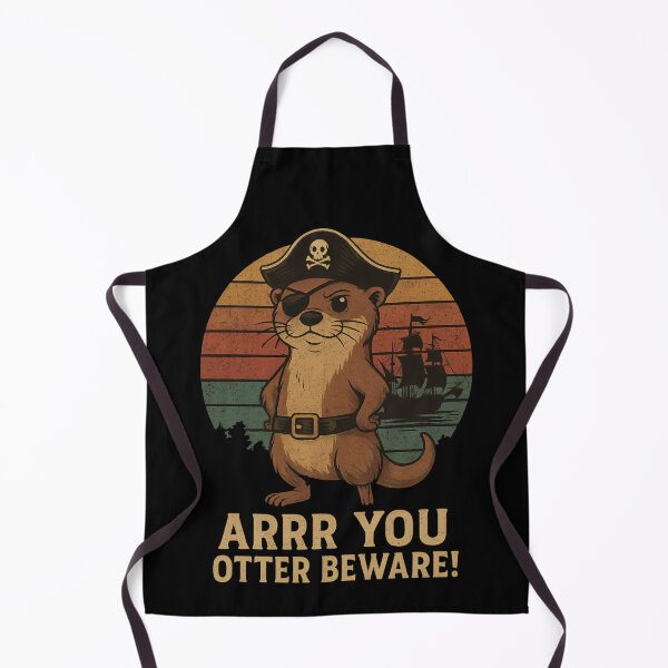 Item preview, Pirate Otter Funny Vintage Pun designed and sold by SidTastic .