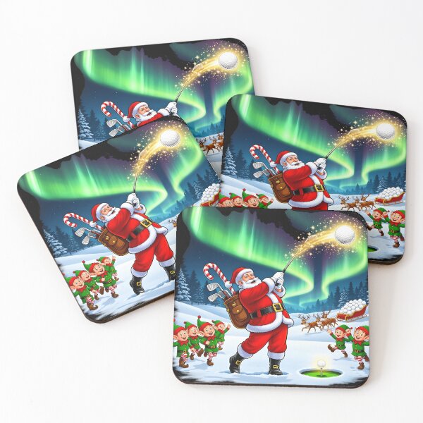 Item preview, Christmas Golf Santa’s Hole-in-One Celebration designed and sold by Uglyandcute.