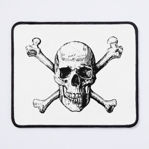 Item preview, Classic Black Line Skull and XBones Image designed and sold by Abstract65.