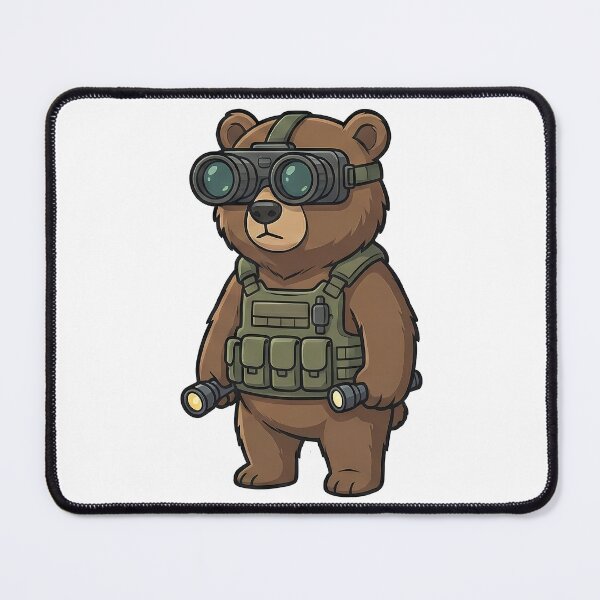 Item preview, Cute Tactical Bear Military Operator Goggles designed and sold by k3rstman1.