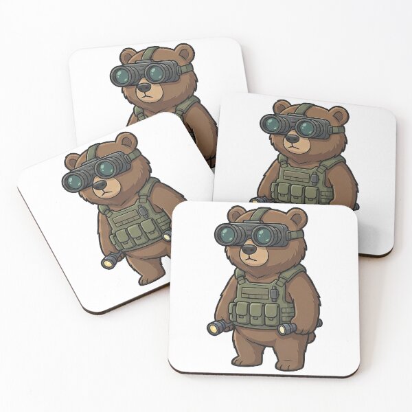 Item preview, Cute Tactical Bear Military Operator Goggles designed and sold by k3rstman1.