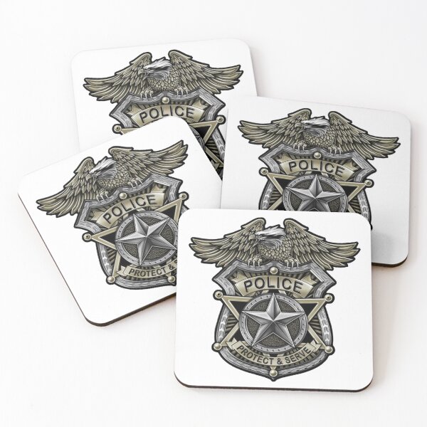 Item preview, Protect and Serve Police Badge designed and sold by Abstract65.