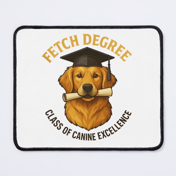 Item preview, Fetch Degree – Class of Canine Excellence designed and sold by GeoWild Designs.