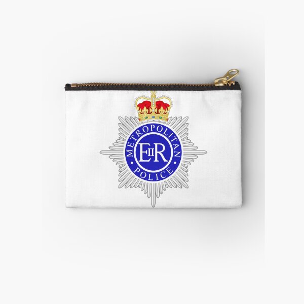 Artikelvorschau, Blau-silbernes Met Police Crown-Abzeichen entworfen und verkauft von Abstract65.