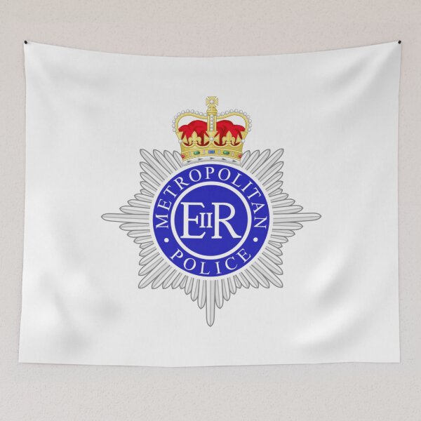 Item preview, Blue Silver Met Police Crown Badge designed and sold by Abstract65.