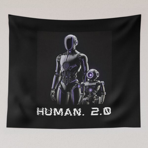 Item preview, humanoid robot art designed and sold by TEEJAMBOREE.