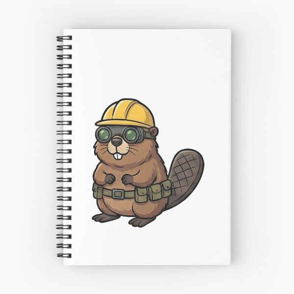 Item preview, Cute Beaver Construction Worker Hard Hat designed and sold by k3rstman1.