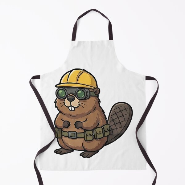 Item preview, Cute Beaver Construction Worker Hard Hat designed and sold by k3rstman1.