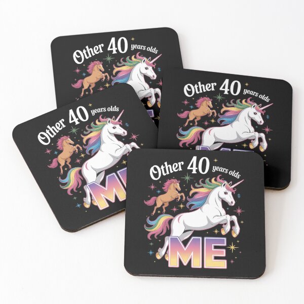 Item preview, Unicorn Personalized Other 40 Years Old Birthday designed and sold by RsFilsingerArt.